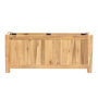 Planter hardhout rechthoek (90 x 25 x 40 cm)